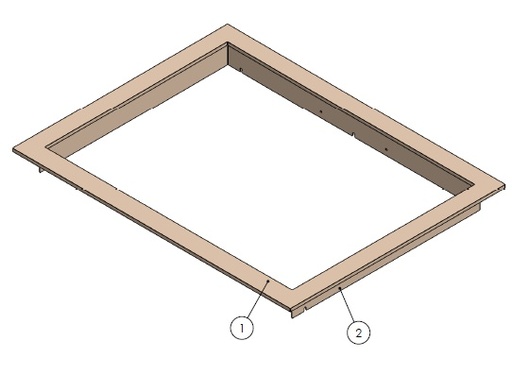 [342434] Cadre Classique Unilux 6-70 noir compl.
