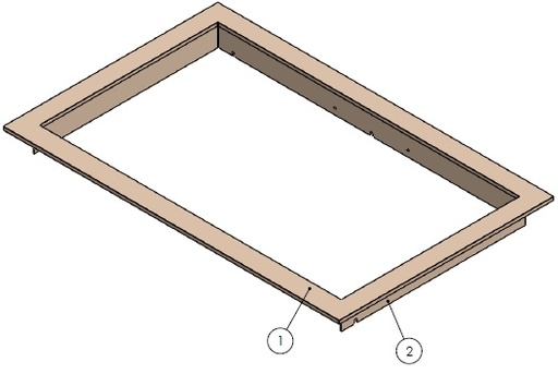 [341178] Cadre classique Unil 6-75 noir complet