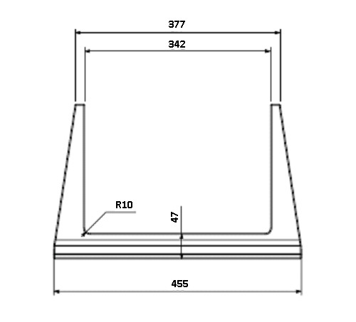 [331626] Béton Céramique plaque de fond Uni V 60