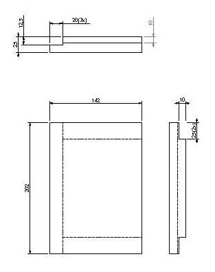 [327821] Vermiculite paroi arrière (D/G) Universal-V 60
