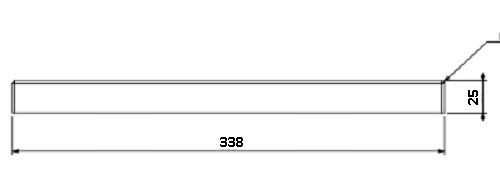 [331629] Béton Céramique plaque de fond arrière Uni V 65