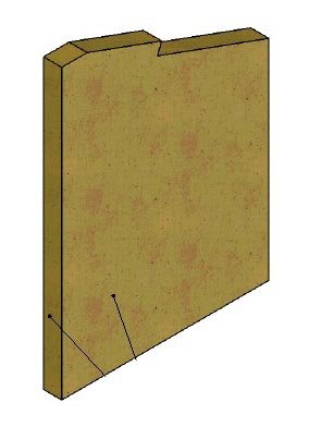 [327826] Vermiculite panneau latéral (G) Universal-V 65