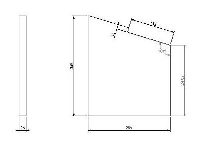 [327841] Vermiculite panneau latéral (G) Universal-V 70