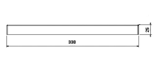 [331643] Béton Céramique plaque de fond arrière Uni V 75