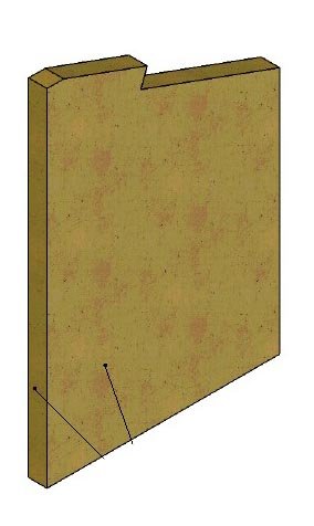 [327833] Vermiculite panneau latéral (G) Universal-V 75