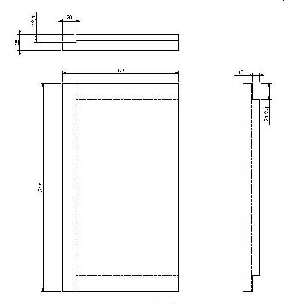 [327831] Vermiculite paroi arrière (D/G) Universal-V 75