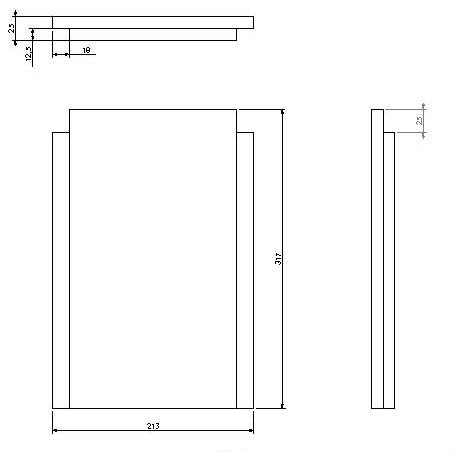 [327830] Vermiculite paroi arrière Universal-V 75