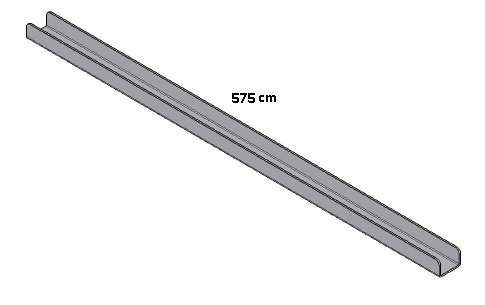 [326667] Support de déflecteur Inox Uni-V 80