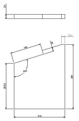 [327850] Vermiculite panneau latéral (D) Universal-V 80