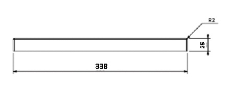 [331657] Béton Céramique plaque de fond arrière Uni V 85
