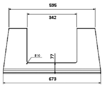 [331661] Béton Céramique plaque de fond Uni V 85