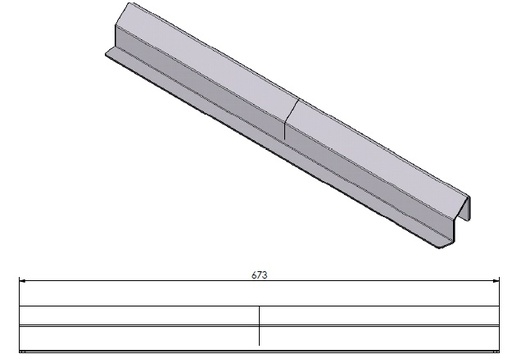 [338911] Protection inox pour arrêt bûches verm sur  Univ V-85 peint en noir (depuis 10-5-2021)