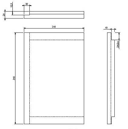 [327858] Vermiculite paroi arrière (D/G) Universal-V 85