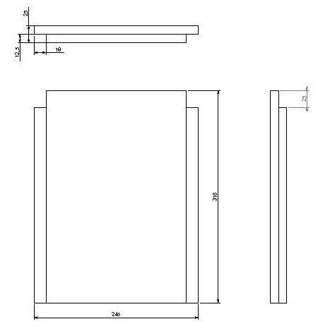 [327859] Vermiculite paroi arrière Universal-V 85