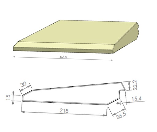 [339310] Béton céramique déflecteur Univ 6-60