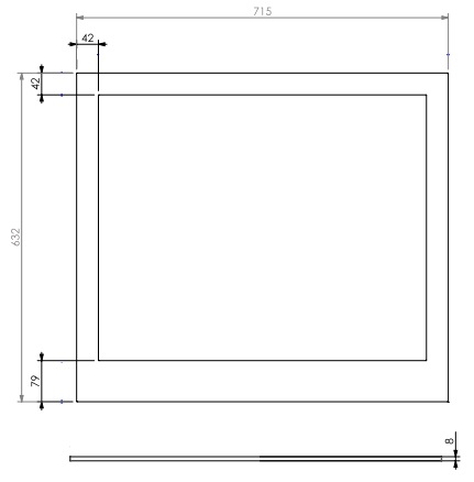 [339960] Cadre classique Univ 6-65 noir
