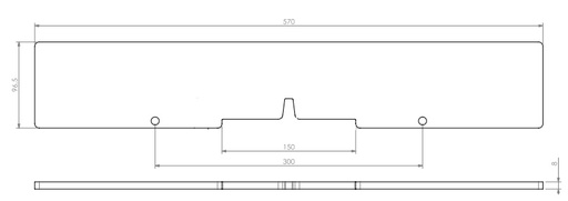 [339958] Pare-bûches acier Univ 6-65 noir