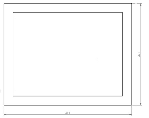[339959] Porte complète Univ 6-65 noire