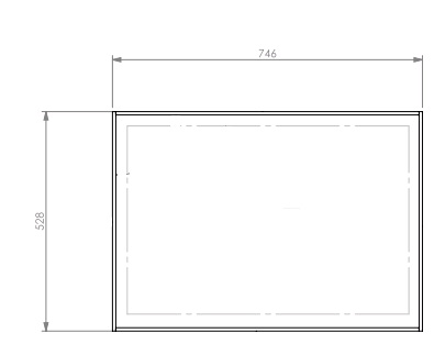 [338518] Cadre de profondeur  Uni-6 80 noir compl.
