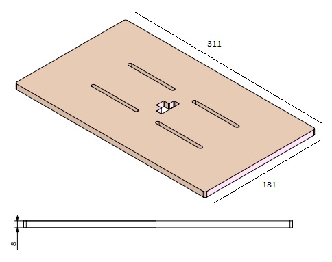 [339238] Grille de combustion Universal 6 noire