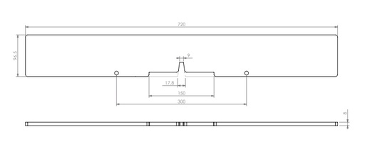 [339773] Pare-bûches métal noir Univ 6-85