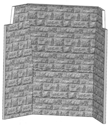 [345530] Fond à l'intérieur  motif pierres Jaunes VC 75