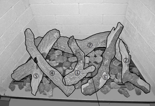 [332579] Jeu céramique de bois Vento Classic Medium Gas Naturel