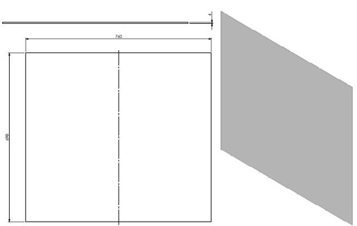 [341292] Vitre anti-reflet + corde VC Med