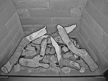 [332577] Jeu céramique de bois Vento Classic Small Gas Naturel