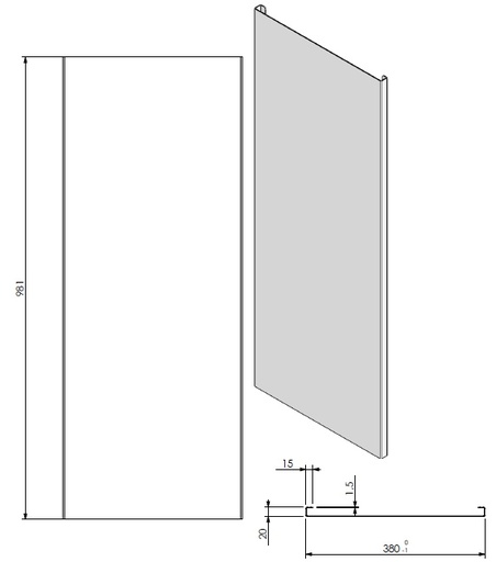 [338977] Lamelle côté VBM-T noire (depuis 10-5-2021)