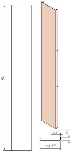 [338962] Lamelle arrière Vert B M noire (depuis 10-5-2021)