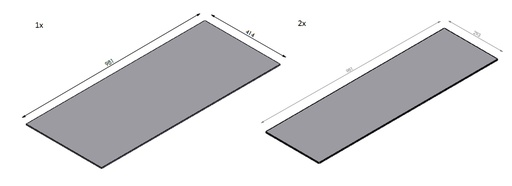 [331729] Miroir céramique noir - set Verticalbell Medium