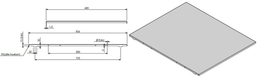 [337855] Paroi arrière lisse VBdeRBY 3 noire