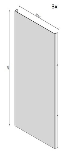 [337854] Set de lamelles noires VB derby Schwarz