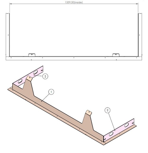 [338719] Support métallique Viewbell L-3 noir (depuis 10-5-2021)