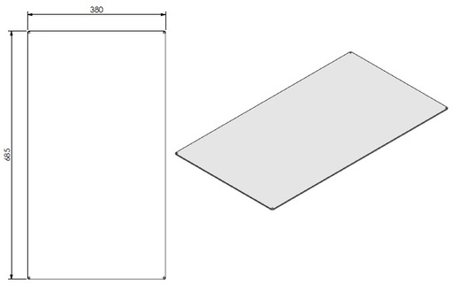 [337748] Paroi arrière lisse VBV-3