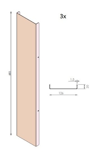 [337746] Set de lamelles noir VBV-3